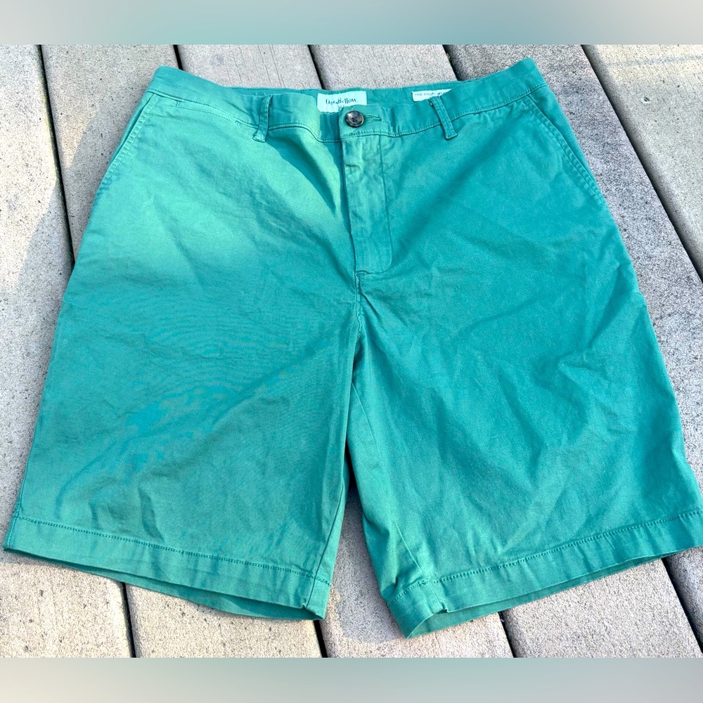 Goodfellow & Co Green Flat Front Shorts